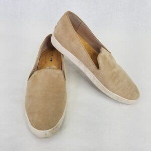 Birdies Swift Loafers Women's 8 Tan Suede Leather Slip On Comfort Shoes Luxury